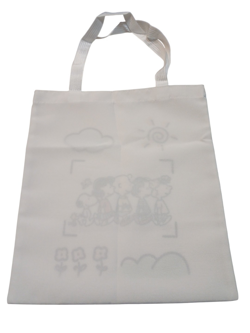 Peanuts - NWOT Charlie Brown, Snoopy, & The Entire Crew On This Eco. Canvas Bag - Picture 3 of 12